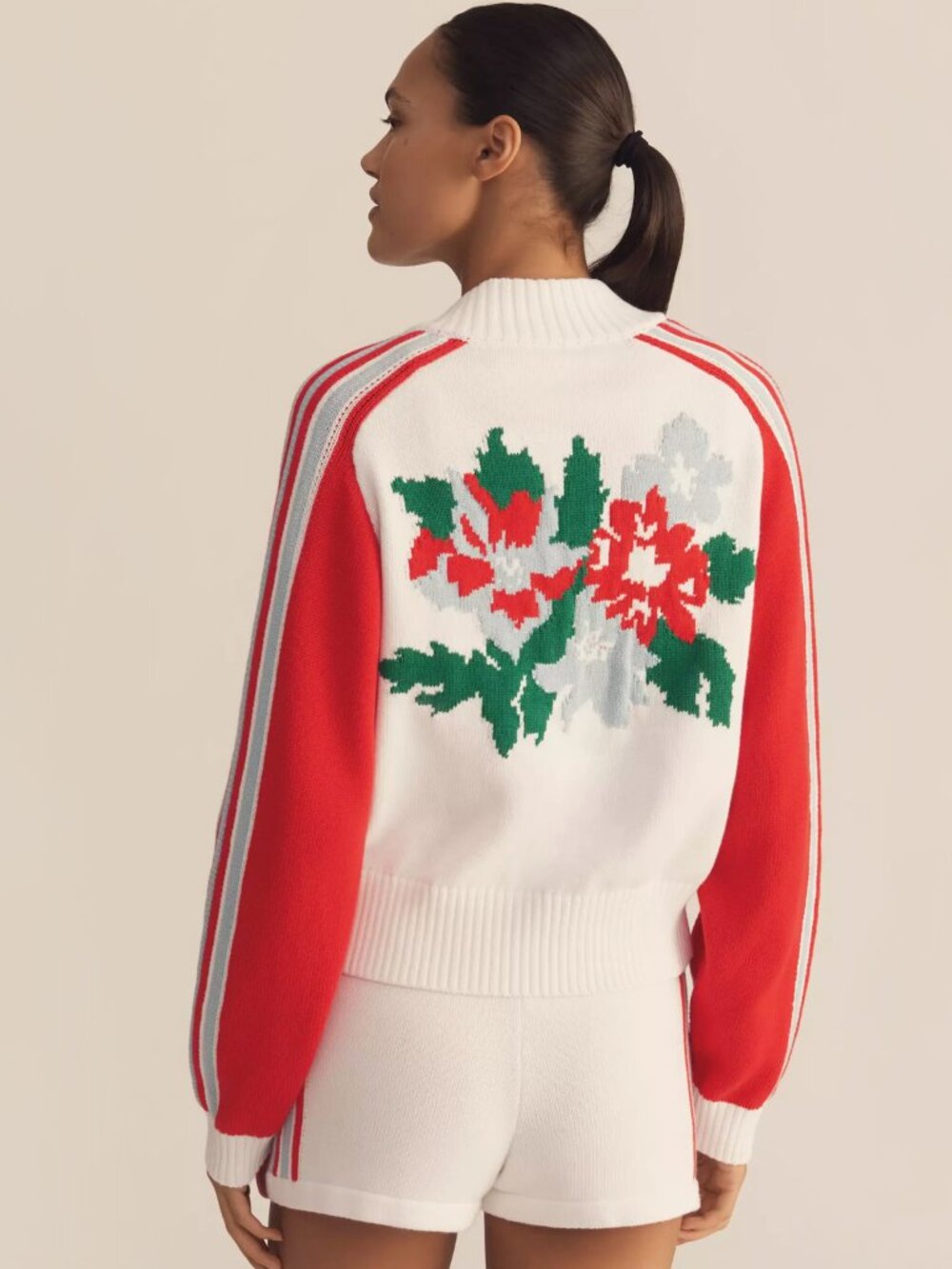 ANTHROPOLOGIE | 100% Cotton Sports Club Jacquard Jacket | NWT - Picture 4 of 6